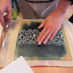gelliplate, sjablonen en stencils